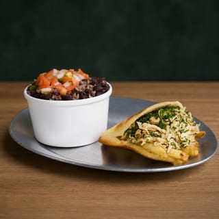 #1- 1 Arepa + soup, side, or drink